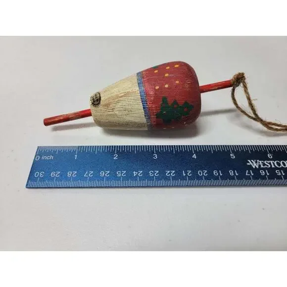 Lot of 5 Vintage Fishing Christmas Ornaments - Rustic Cabin Holiday Decor - Picture 5 of 5